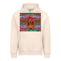 Sandshell dachshund puppy floral Urban Hoodie - Artiststas
