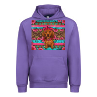 Tulip dachshund puppy floral Urban Hoodie - Artiststas