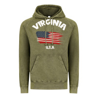 Vintage Olive VIRGINIA U.S.A Vintage Hoodie - Bettercallsaul