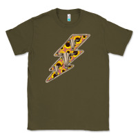 Army Green Sunflower and Skull Lightning Classic Tee - Bettercallsaul