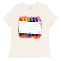 Bone crayons add your text Ladies Tee - NancyCooperArtShop