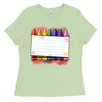 Matcha crayons add your text Ladies Tee - NancyCooperArtShop