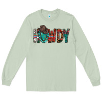 Matcha Western Howdy Gemstone Cowboy Hat Long Sleeve Tee - HowdyJamesFarm