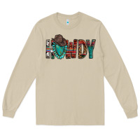 Mushroom Western Howdy Gemstone Cowboy Hat Long Sleeve Tee - HowdyJamesFarm