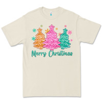 Bone merry christmas glitter trees Premium Tee - MaliasSmallBusiness
