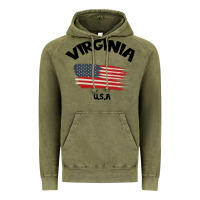 Vintage Olive VIRGINIA U.S.A Vintage Hoodie - Bettercallsaul