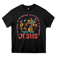 Black in the waiting there was jesus Heavy Core Tee - MaliasSmallBusiness
