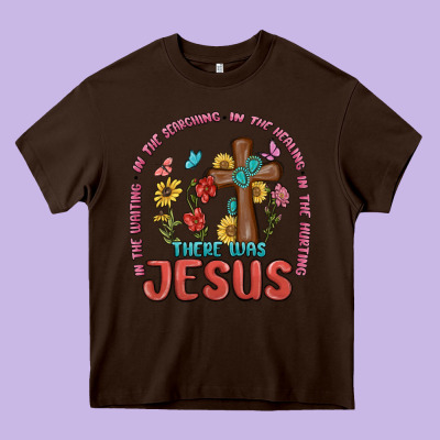 In The Waiting There Was Jesus Heavy Core Tee Designed By Maliassmallbusiness