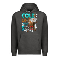 Charcoal Heather cold like my soul coffee cups bbs Premium Hoodie - BundleAndBundleShop