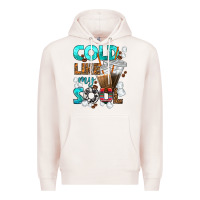 Pale Pink cold like my soul coffee cups bbs Premium Hoodie - BundleAndBundleShop