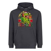 Smoke Merry Rexmas Heavyweight Hoodie - CowhideDigitalArt