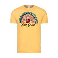 Vintage Mustard first grade rainbow Vintage Tee - RanaPortraitStore