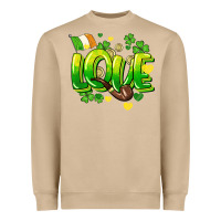Love St. Patrick's Day Heavyweight Sweatshirt | Teevron