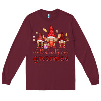 Chilling With My Gnomies Valentine's Day Long Sleeve Tee | Teevron