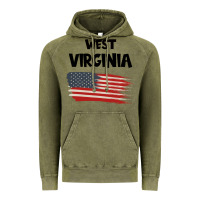 Vintage Olive WEST VIRGINIA Vintage Hoodie - Bettercallsaul