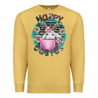 Antique Gold Happy Easter Premium Sweatshirt - CowhideDigitalArt
