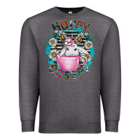 Charcoal Heather Happy Easter Premium Sweatshirt - CowhideDigitalArt