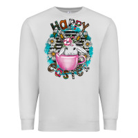 Dove Grey Happy Easter Premium Sweatshirt - CowhideDigitalArt