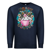 Navy Happy Easter Premium Sweatshirt - CowhideDigitalArt