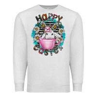 Oatmeal Heather Happy Easter Premium Sweatshirt - CowhideDigitalArt