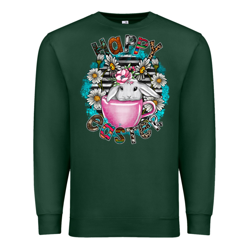 Happy Easter Premium Sweatshirt by CowhideDigitalArt | Teevron