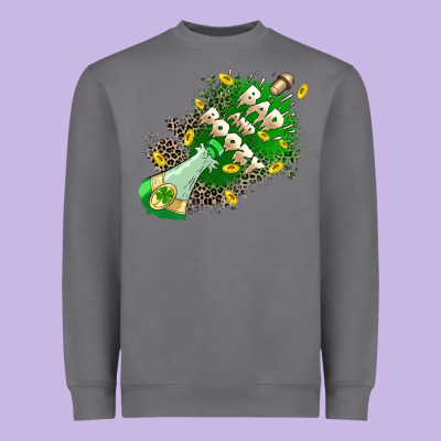 Bad And Boozy Heavyweight Sweatshirt Designed By Cowgirlartshop