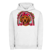 Pigment Lunar Rock dachshund puppy floral rainbow Urban Hoodie - Artiststas