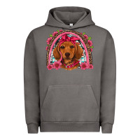 Pigment Tornado dachshund puppy floral rainbow Urban Hoodie - Artiststas