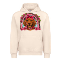 Sandshell dachshund puppy floral rainbow Urban Hoodie - Artiststas