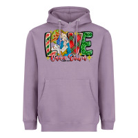 Lavender Love Came Down Heavyweight Hoodie - CowhideDigitalArt