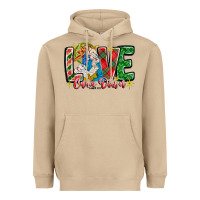 Mushroom Love Came Down Heavyweight Hoodie - CowhideDigitalArt