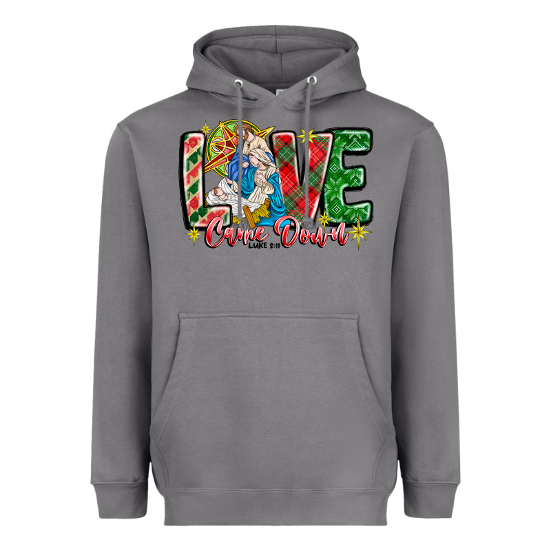 Love Came Down Heavyweight Hoodie by CowhideDigitalArt | Teevron