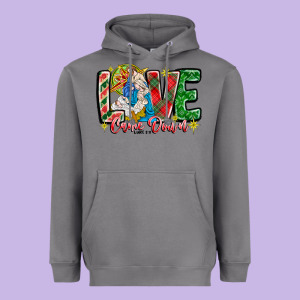Love Came Down Heavyweight Hoodie Designed By Cowhidedigitalart