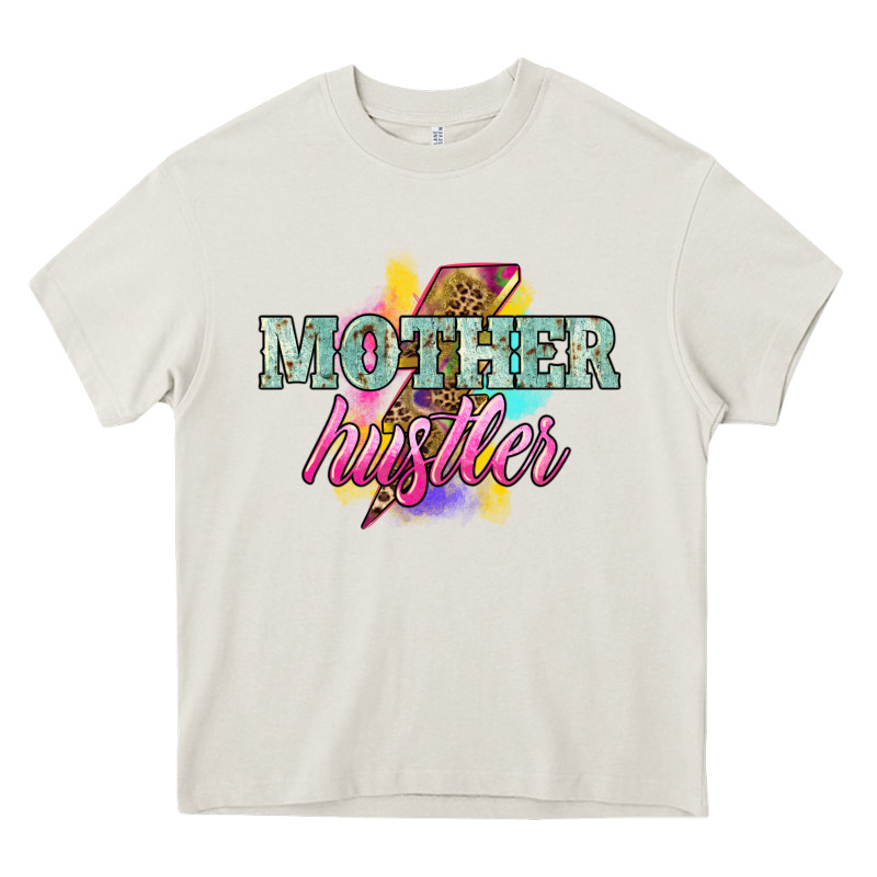 Mother Hustler Lightning Bolt Heavy Core Tee by NancyCooperArtShop | Teevron