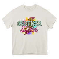Cream mother hustler lightning bolt Heavy Core Tee - NancyCooperArtShop