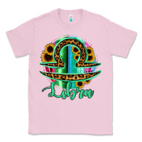 Bubblegum Pink Libra Zodiac Sign Sunflower Leopard Serape Classic Tee - RanaPortraitStore