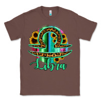 Chestnut Libra Zodiac Sign Sunflower Leopard Serape Classic Tee - RanaPortraitStore