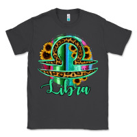 Smoke Libra Zodiac Sign Sunflower Leopard Serape Classic Tee - RanaPortraitStore