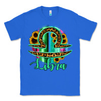 True Royal Libra Zodiac Sign Sunflower Leopard Serape Classic Tee - RanaPortraitStore