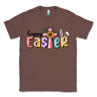 Chestnut Happy Easter With Cross Classic Tee - RanaPortraitStore