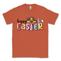 Copper Happy Easter With Cross Classic Tee - RanaPortraitStore