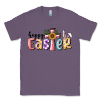 Lavender Happy Easter With Cross Classic Tee - RanaPortraitStore