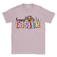 Lilac Happy Easter With Cross Classic Tee - RanaPortraitStore