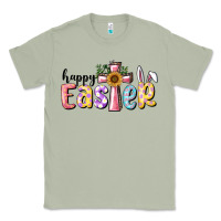 Matcha Happy Easter With Cross Classic Tee - RanaPortraitStore