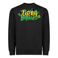 Black lucky mama st patricks Heavyweight Sweatshirt - HowdyJamesFarm