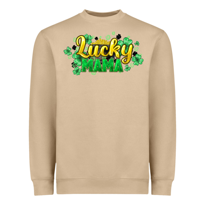 Lucky Mama St Patricks Heavyweight Sweatshirt by HowdyJamesFarm | Teevron