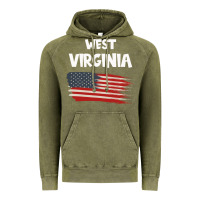 Vintage Olive WEST VIRGINIA Vintage Hoodie - Bettercallsaul