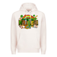 Pale Pink lucky nurse  St. Patricks Day Premium Hoodie - FaDigitalArtStudio
