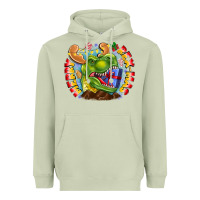 Matcha Merry Rexmas Heavyweight Hoodie - CowhideDigitalArt