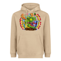 Mushroom Merry Rexmas Heavyweight Hoodie - CowhideDigitalArt